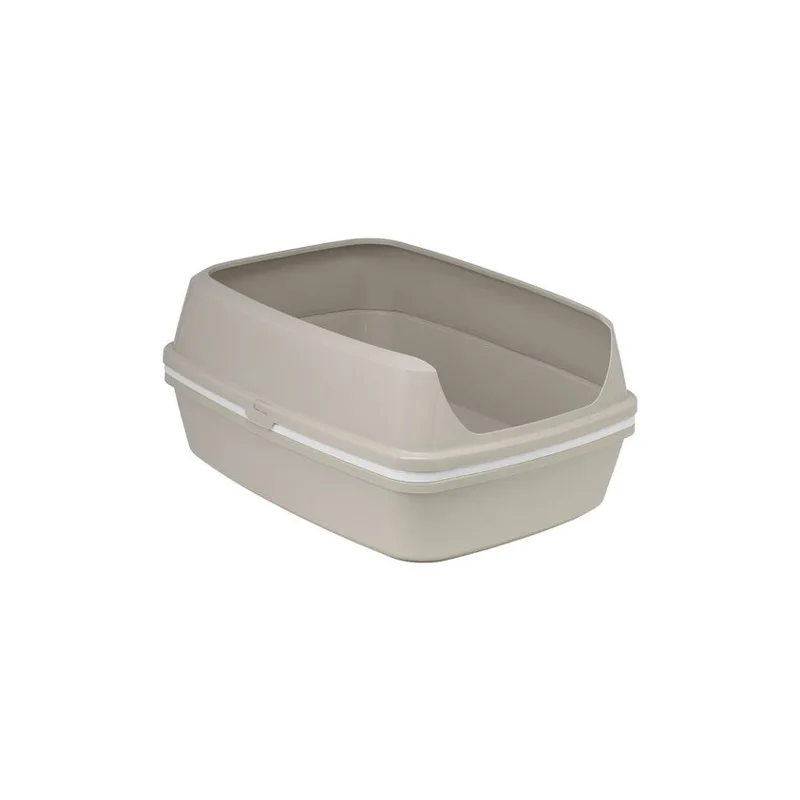 Beige korkeareunainen hiekkalaatikko